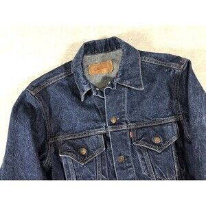 Vintage Levis Jacket Mens 38R Blue Denim Trucker 80s USA 70506-0216 Western